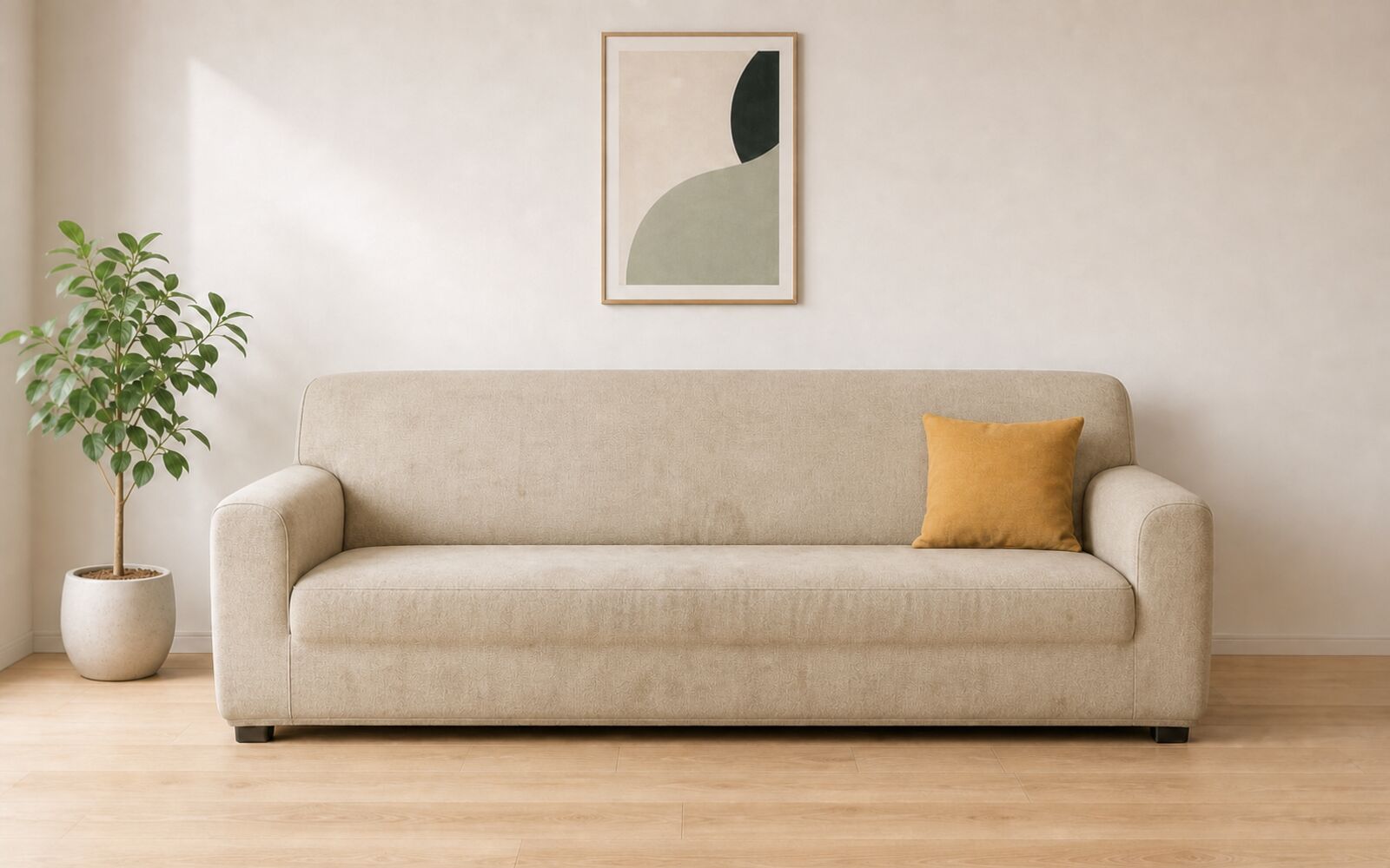 Sofa cũ trước khi bọc