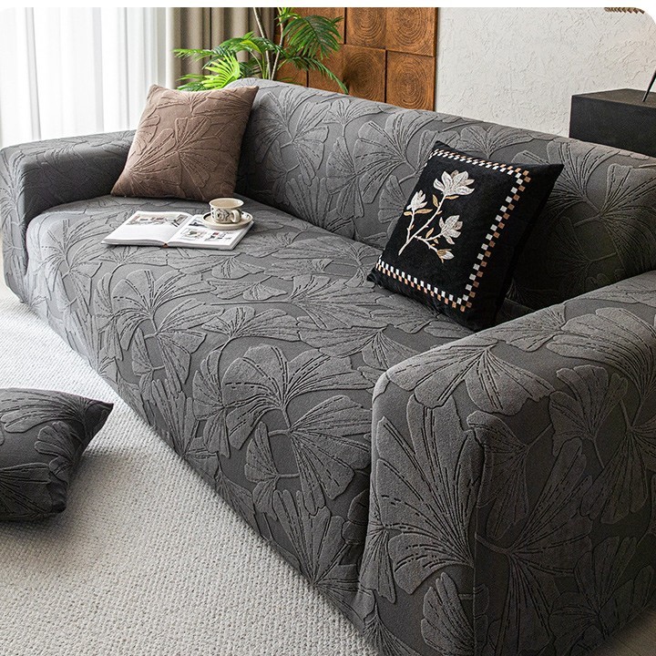 Bọc Ghế Sofa Nỉ Nhung Cao Cấp Dày Dặn Có Tay Vịn - Ga Chun Co Giãn Bảo Vệ Ghế Sofa