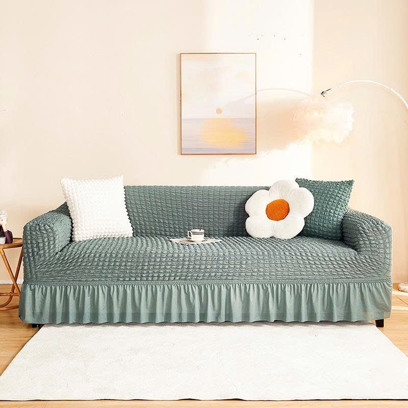 TRỌN BỘ vỏ bọc ghế sofa có tay, chất Ô VUÔNG NHẬT co giãn 4 chiều