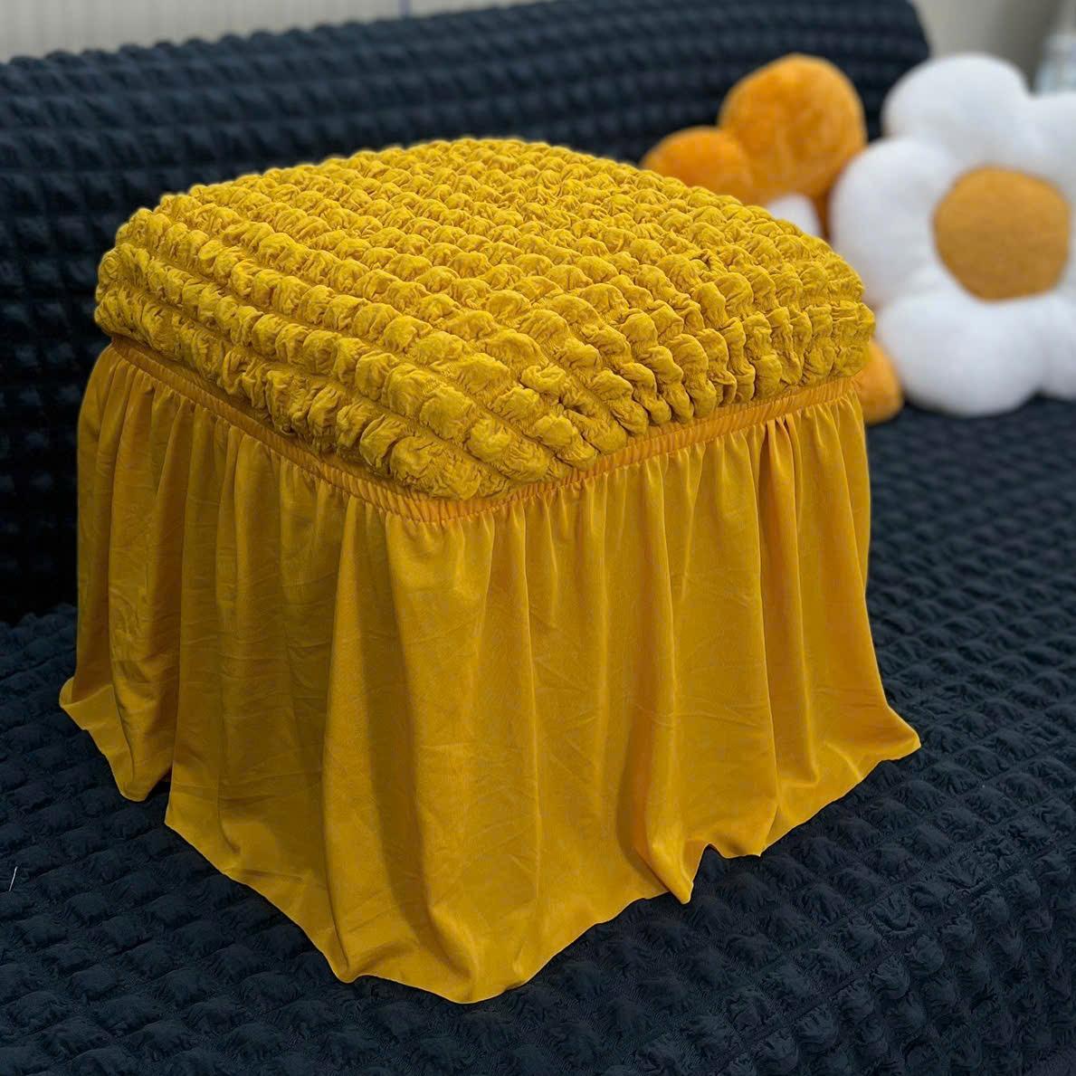 Bọc đôn vuông -tròn (30cm-42cm) - vải ô vuông có bèo