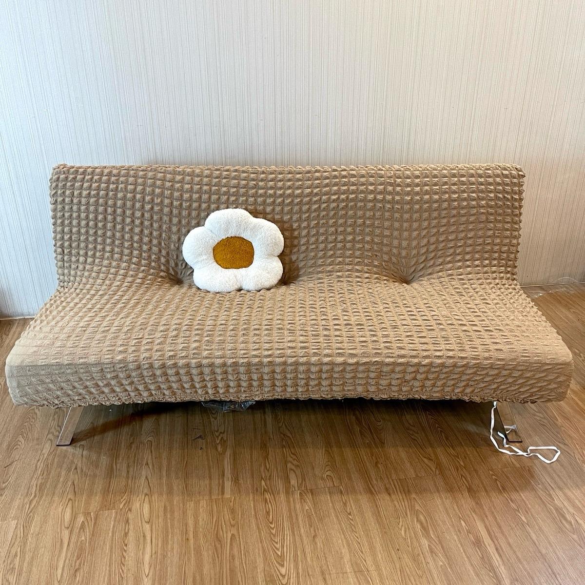 Ga bọc sofa bed tiện lợi, dễ dàng tháo giặt - chất ô vuông Nhật không bèo