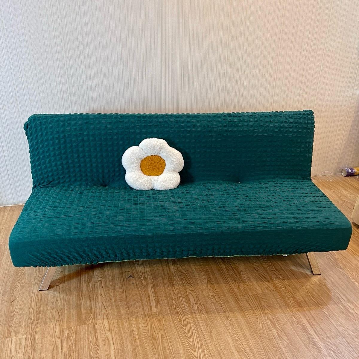 Ga bọc sofa bed tiện lợi, dễ dàng tháo giặt - chất ô vuông Nhật không bèo