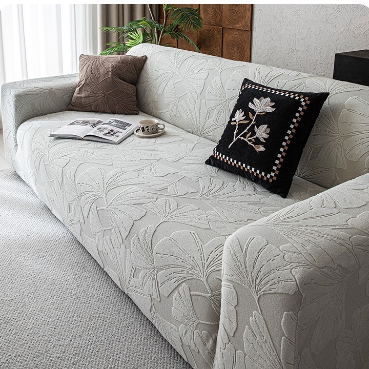 Bọc Ghế Sofa Nỉ Nhung Cao Cấp Dày Dặn Có Tay Vịn - Ga Chun Co Giãn Bảo Vệ Ghế Sofa
