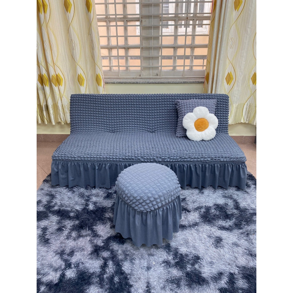 TRỌN BỘ Ga bọc sofa bed ( 1 ga + 2 gối + 2 vỏ đôn )