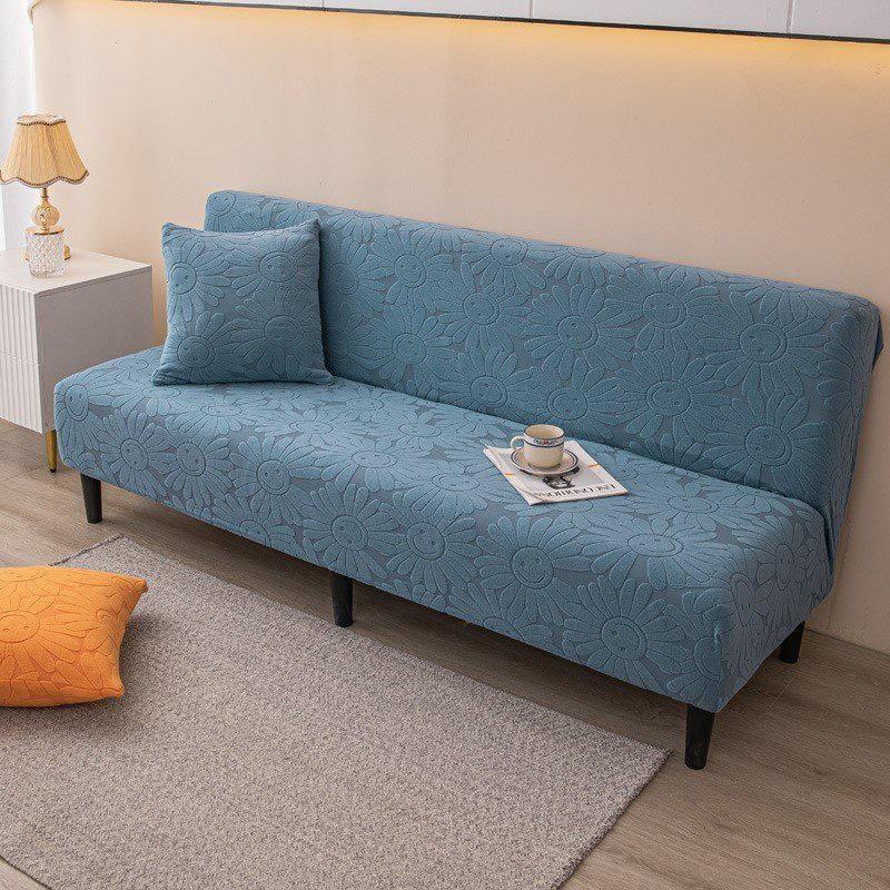 Ga bọc sofa bed không tay - nỉ nhung không bèo ( có tặng kèm ghim )
