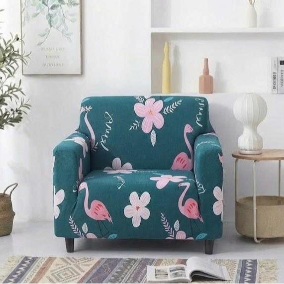 Áo phủ ghế đơn tiệm Nail / ghế đơn chất thun sữa cao cấp