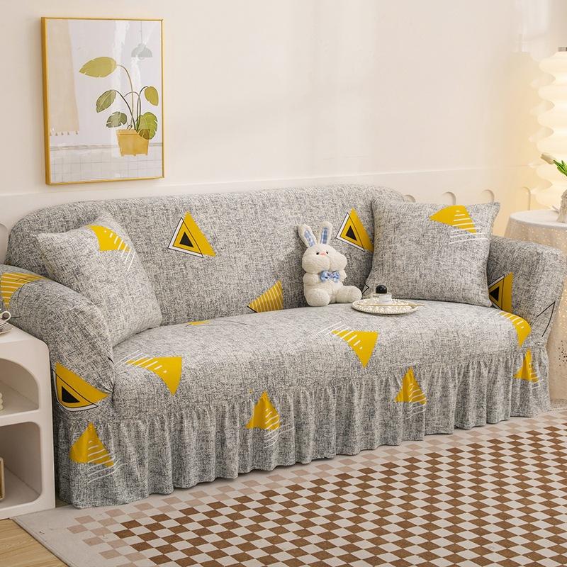 Ga bọc ghế có tay vịn - chất cotton pha mềm , mịn sang