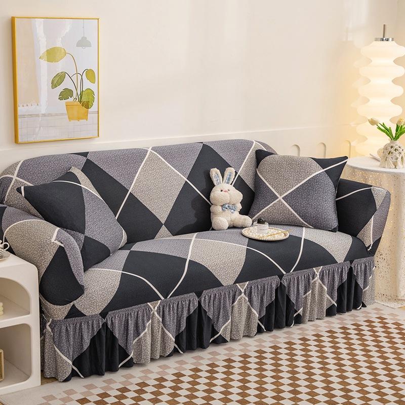 Ga bọc ghế có tay vịn - chất cotton pha mềm , mịn sang