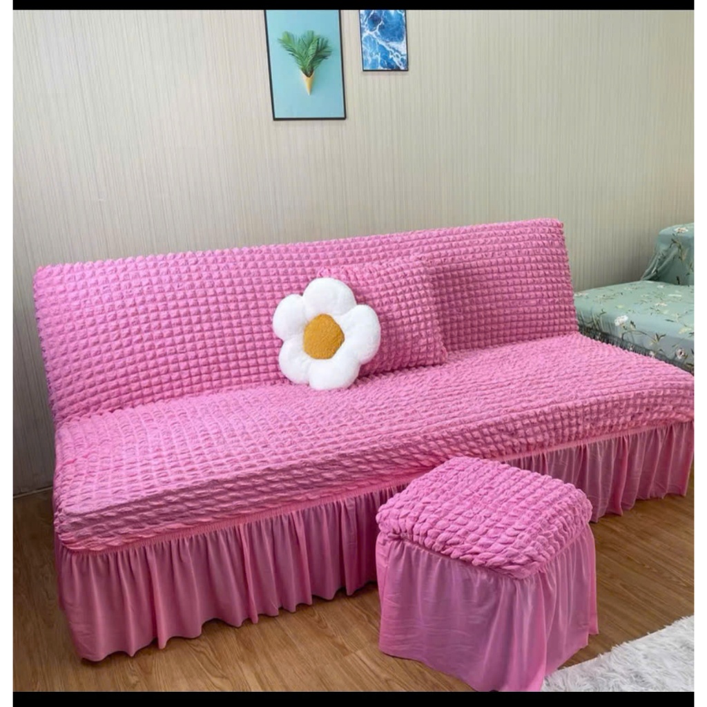 TRỌN BỘ Ga bọc sofa bed ( 1 ga + 2 gối + 2 vỏ đôn )