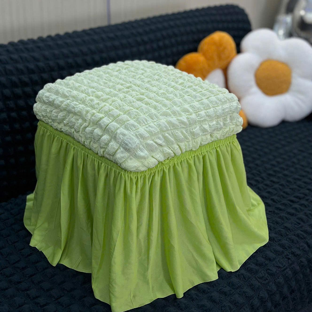 Bọc đôn vuông -tròn (30cm-42cm) - vải ô vuông có bèo