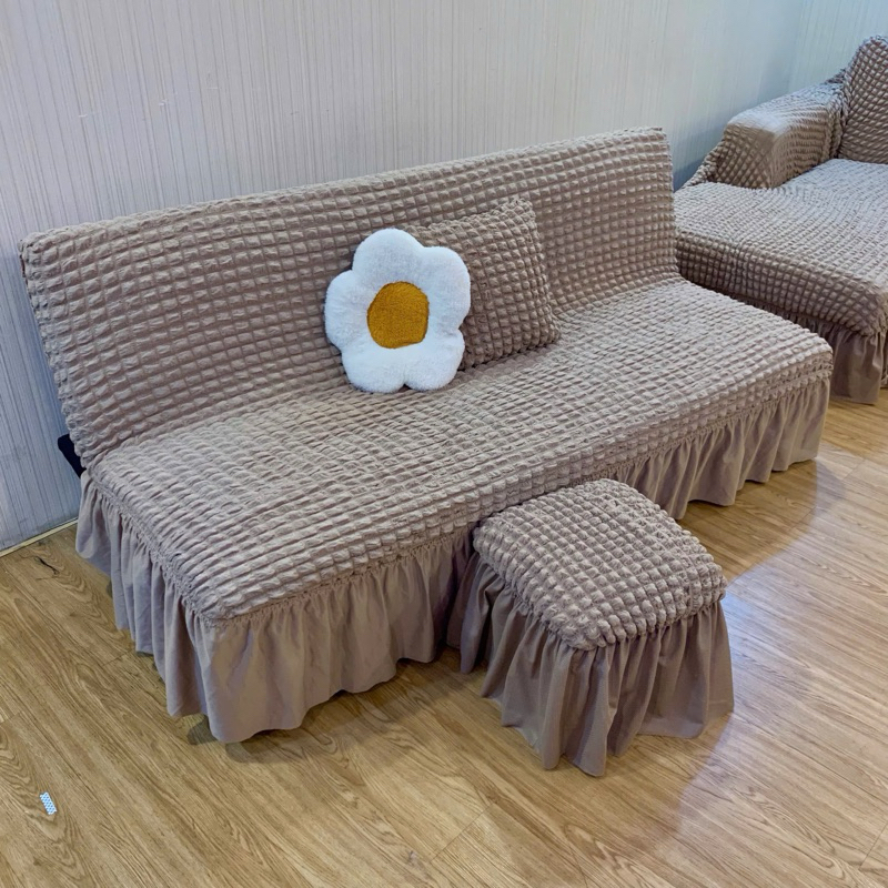 TRỌN BỘ Ga bọc sofa bed ( 1 ga + 2 gối + 2 vỏ đôn )