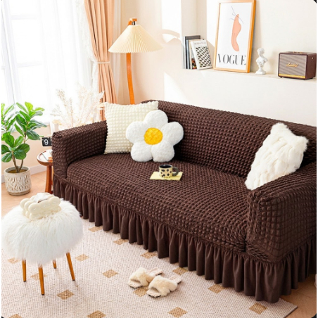 Ga Bọc Ghế Sofa Có Tay Vịn, Vỏ Bọc Sofa Văng Co Giãn 4 Chiều Vải Thun Dày Dặn Nhiều Kích Cỡ