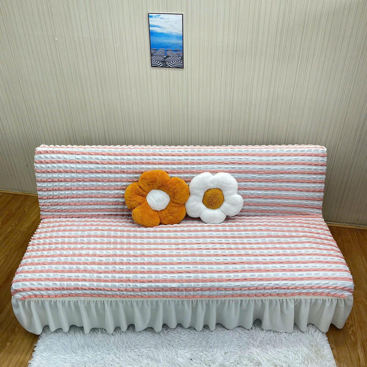 Ga bọc sofa bed không tay - VẢI SỌC
