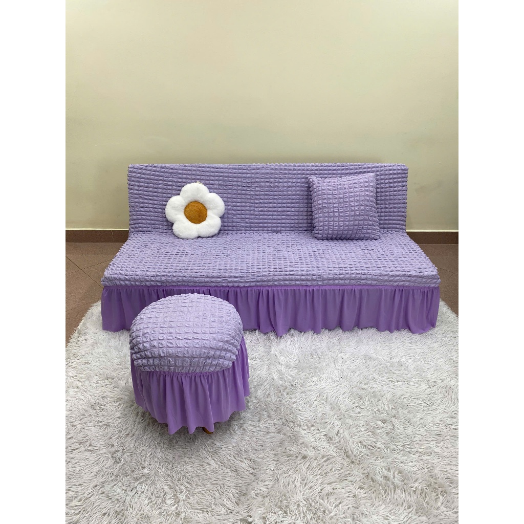 TRỌN BỘ Ga bọc sofa bed ( 1 ga + 2 gối + 2 vỏ đôn )
