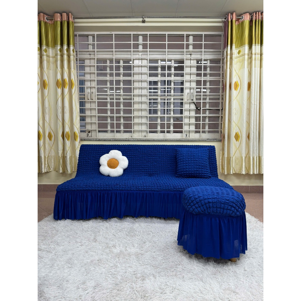 TRỌN BỘ Ga bọc sofa bed ( 1 ga + 2 gối + 2 vỏ đôn )