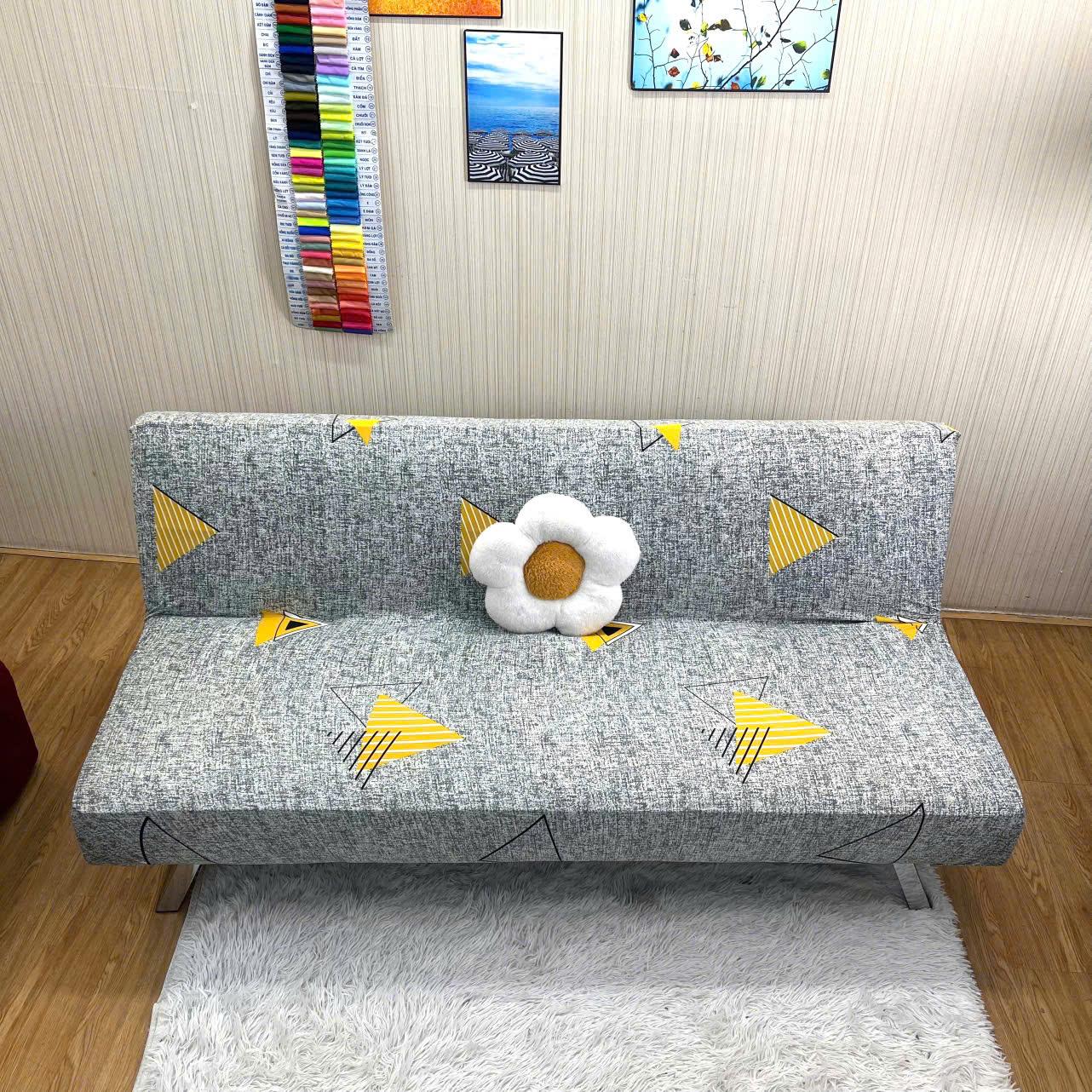 Ga bọc sofa giường - cotton pha mát lạnh, mềm mịn