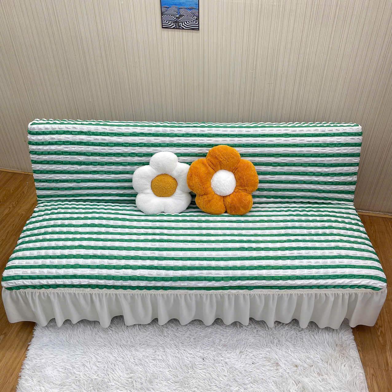 Ga bọc sofa bed không tay - VẢI SỌC