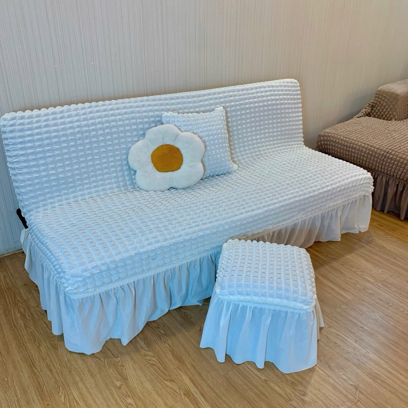 TRỌN BỘ Ga bọc sofa bed ( 1 ga + 2 gối + 2 vỏ đôn )